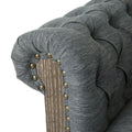 Club Chair Charcoal Fabric