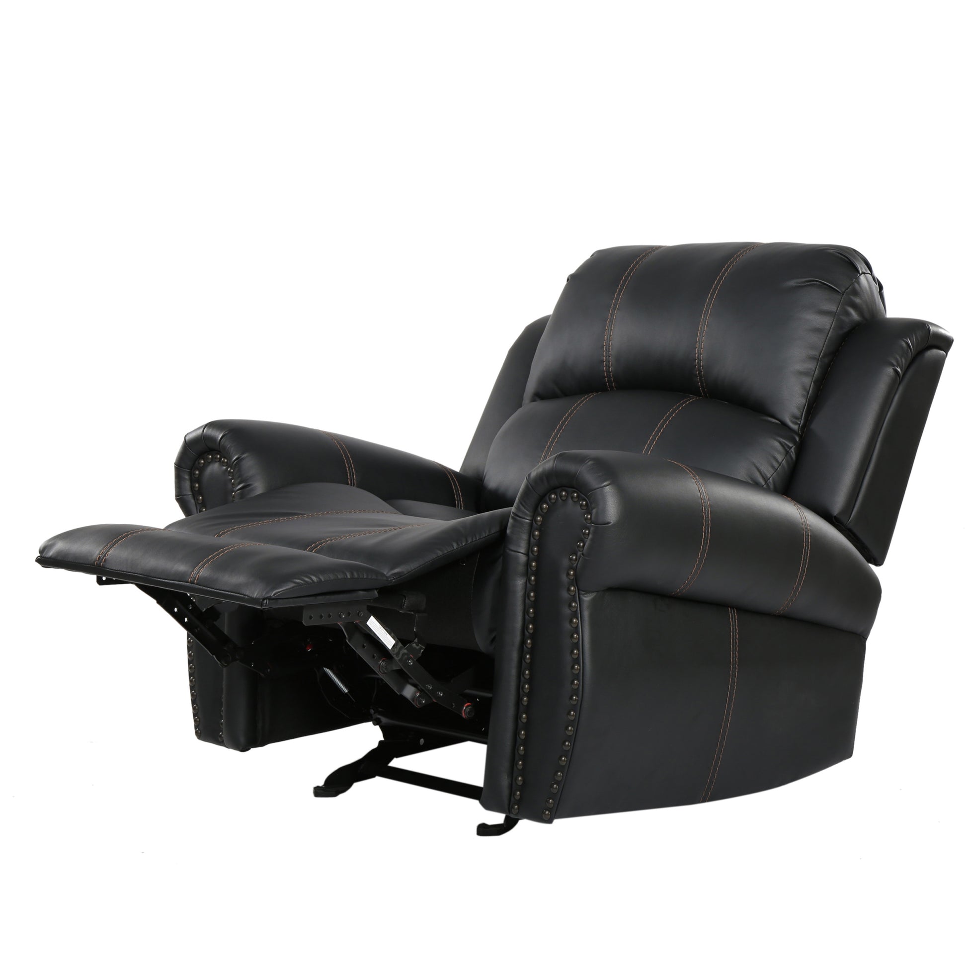 Gliding Recliner Black Pu