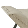 Marriott Ottoman Beige Fabric