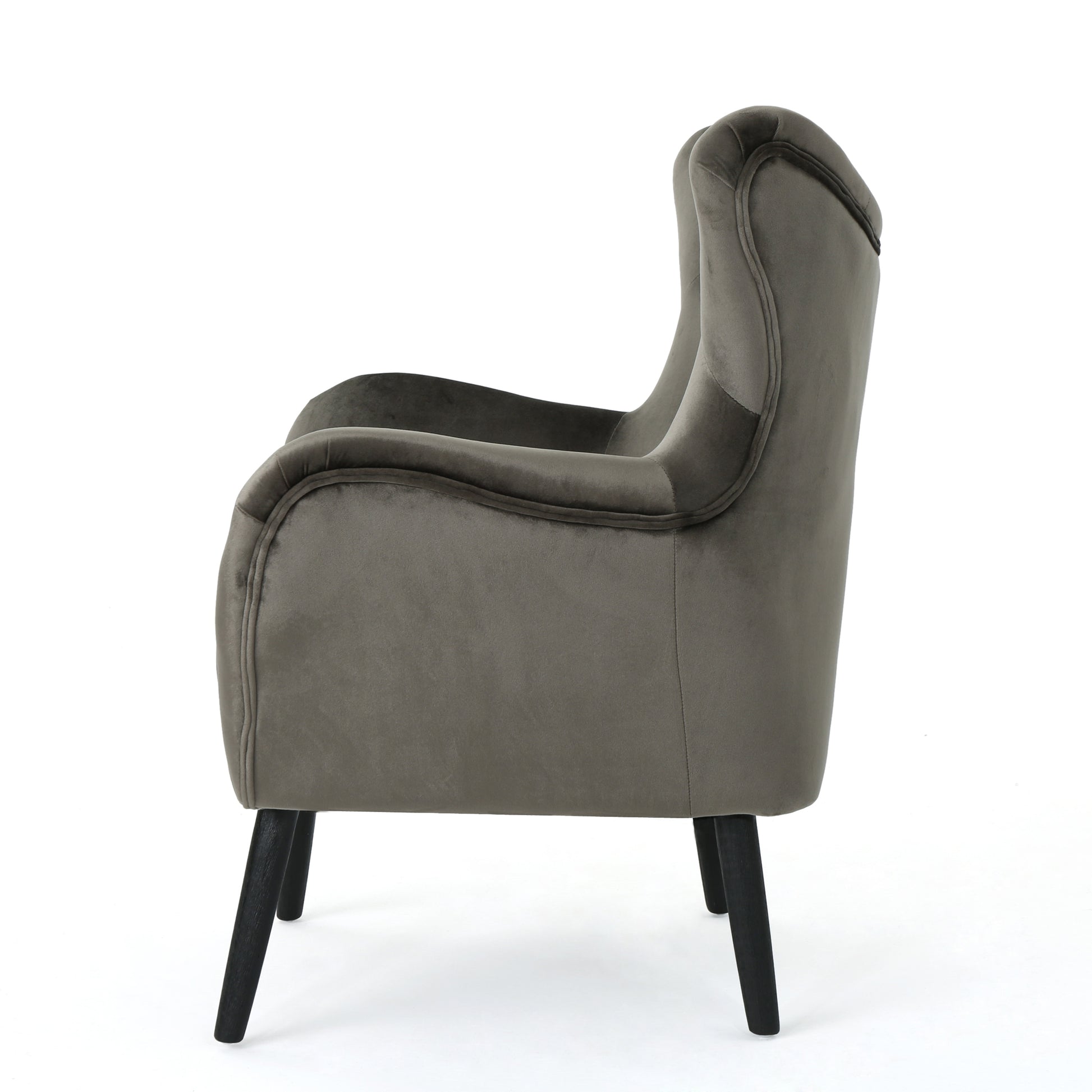 Arm Chair Grey Velvet