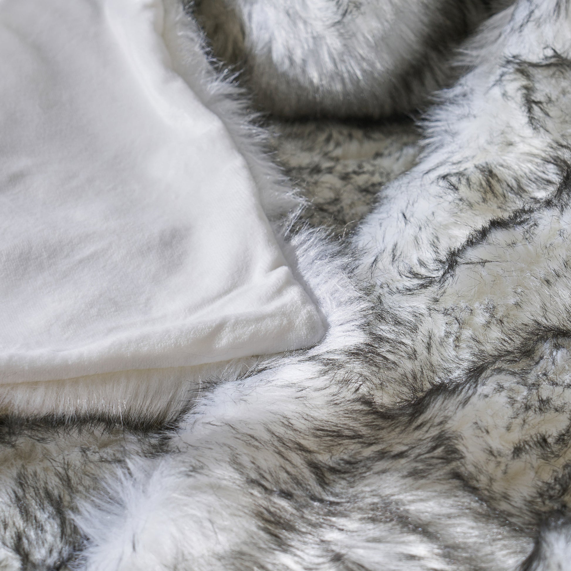 Blanket Grey Faux Fur