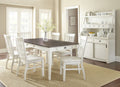 Cayla 7 Piece Dining Set White Wood