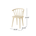 30 Inch Caprail Chair Cream Rubber