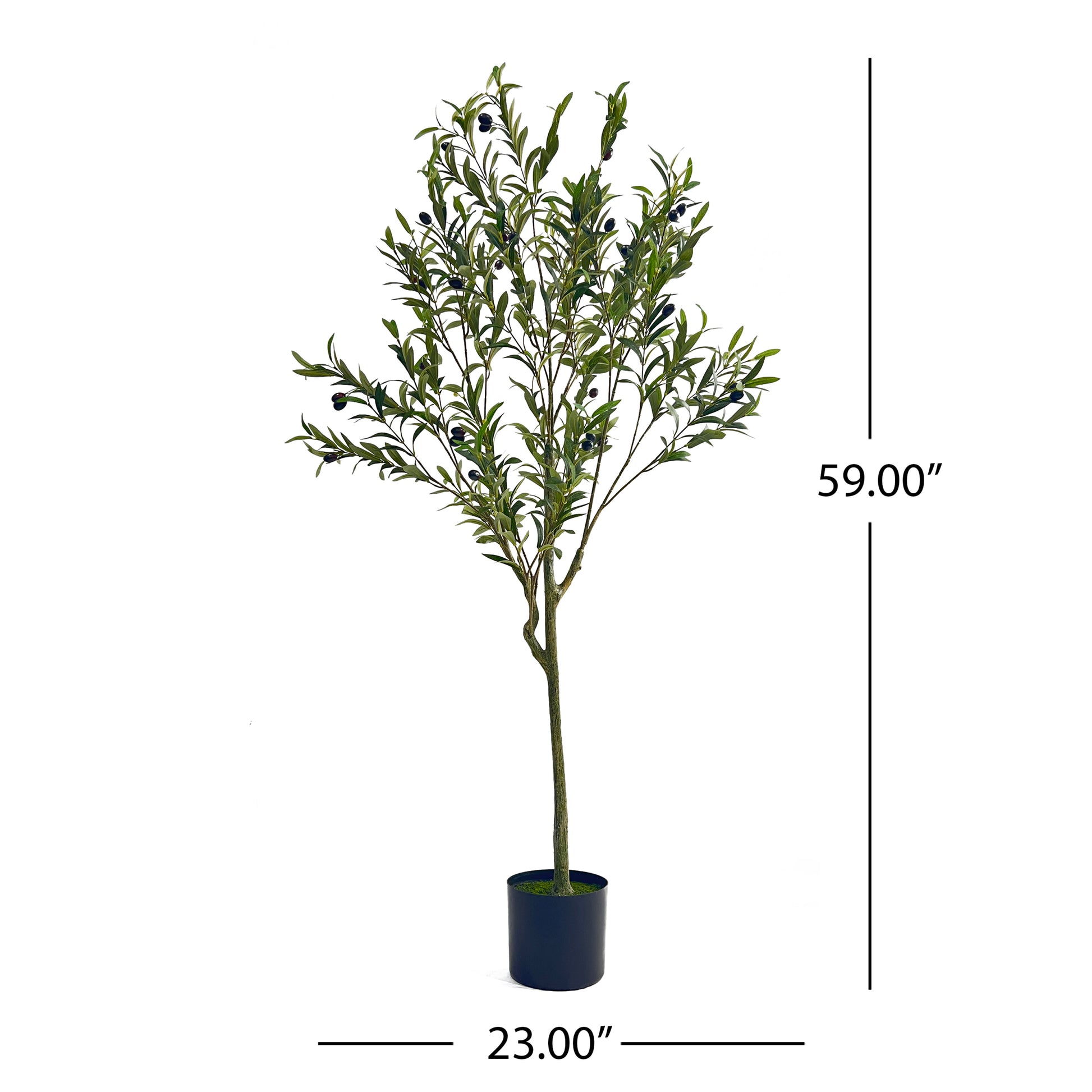 150Cm Artificial Olive Tree Green Iron Plastic