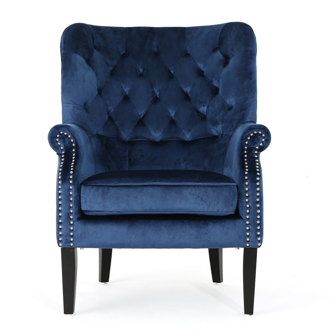 Club Chair Blue Velvet