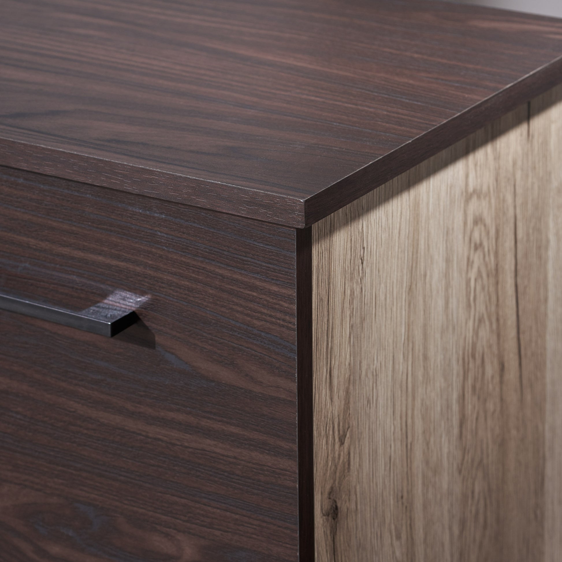 Multi Function Cabinet Sanremo Oak Brown Particle Board