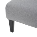 Accent Chair Grey Fabric