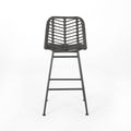 Sawtelle Outdoor Wicker Barstools Set Of 2 Grey Rattan