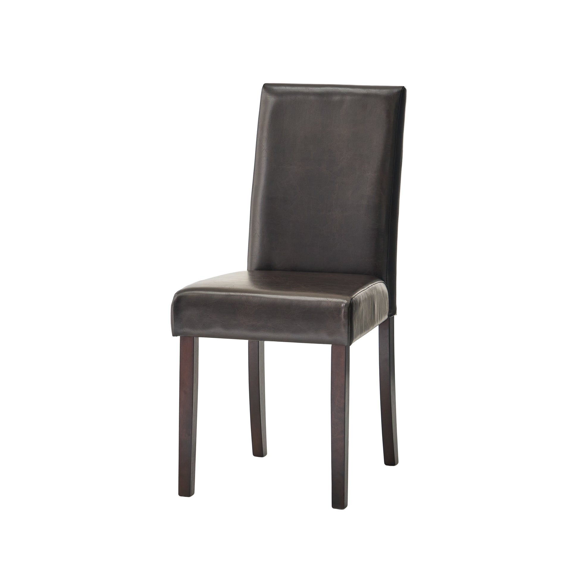 Ryan Kd Dining Chair Set Of 2 Brown Leather