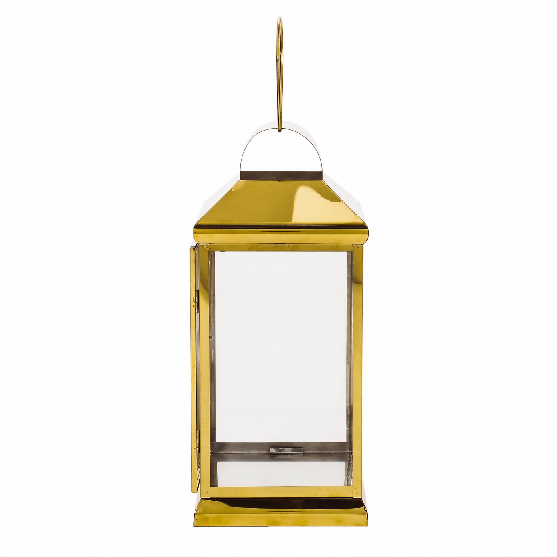 Walter 16"H Stainless Steel Lantern Gold Stainless Steel