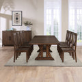 Auburn Server Dark Brown Dark Brown Wood