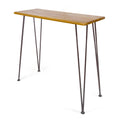 Denali Industrial Wood And Metal Bar Table Brown Acacia Wood