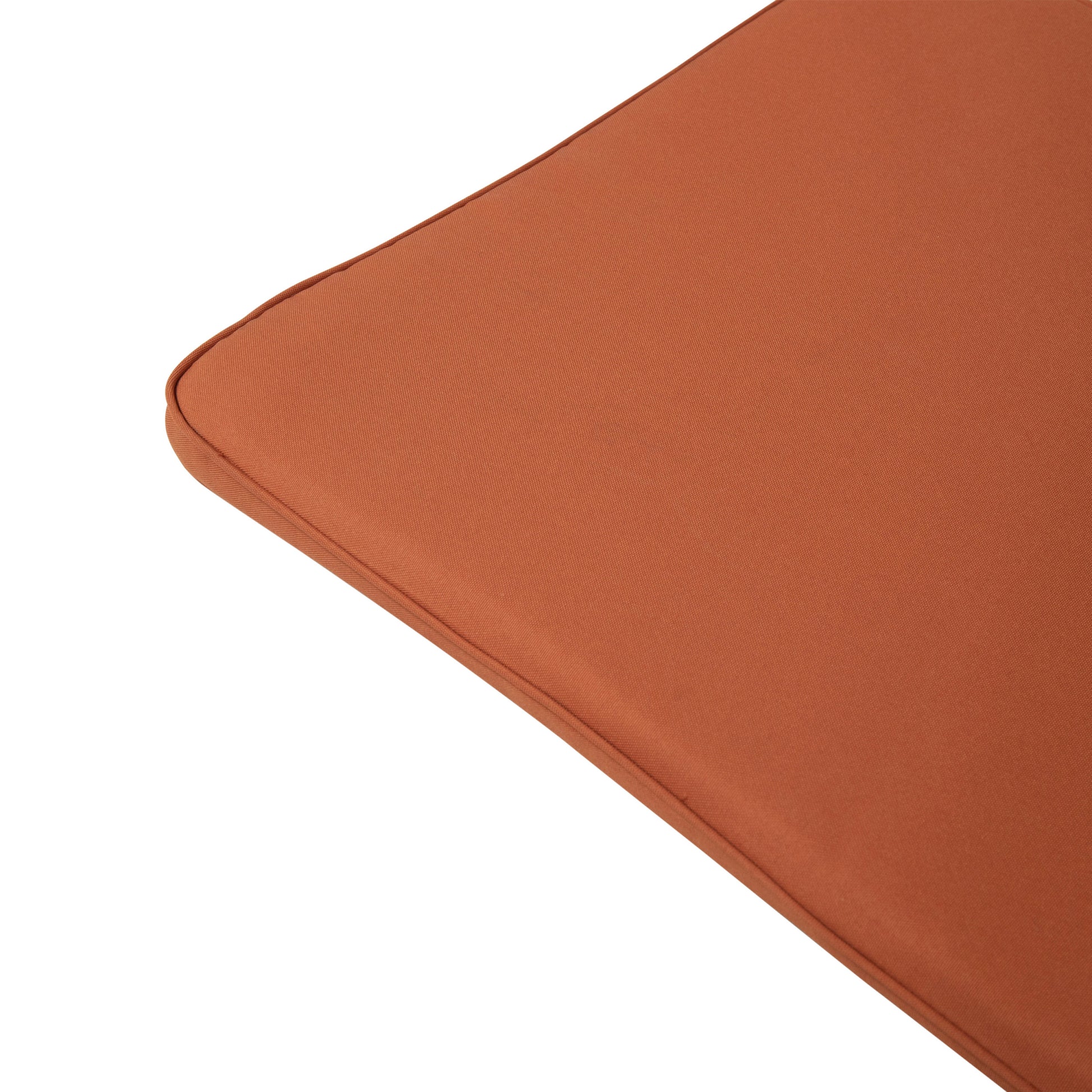 Nadine Chaise Lounge Cushion Orange Wood Waterproof Fabric