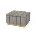 Ottoman Grey Velvet