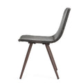 Gila Dining Chair With Powder Coated Legs Brown Multi Rattan