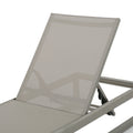 Modesta Chaise Lounge Set Of 2 Grey Mesh