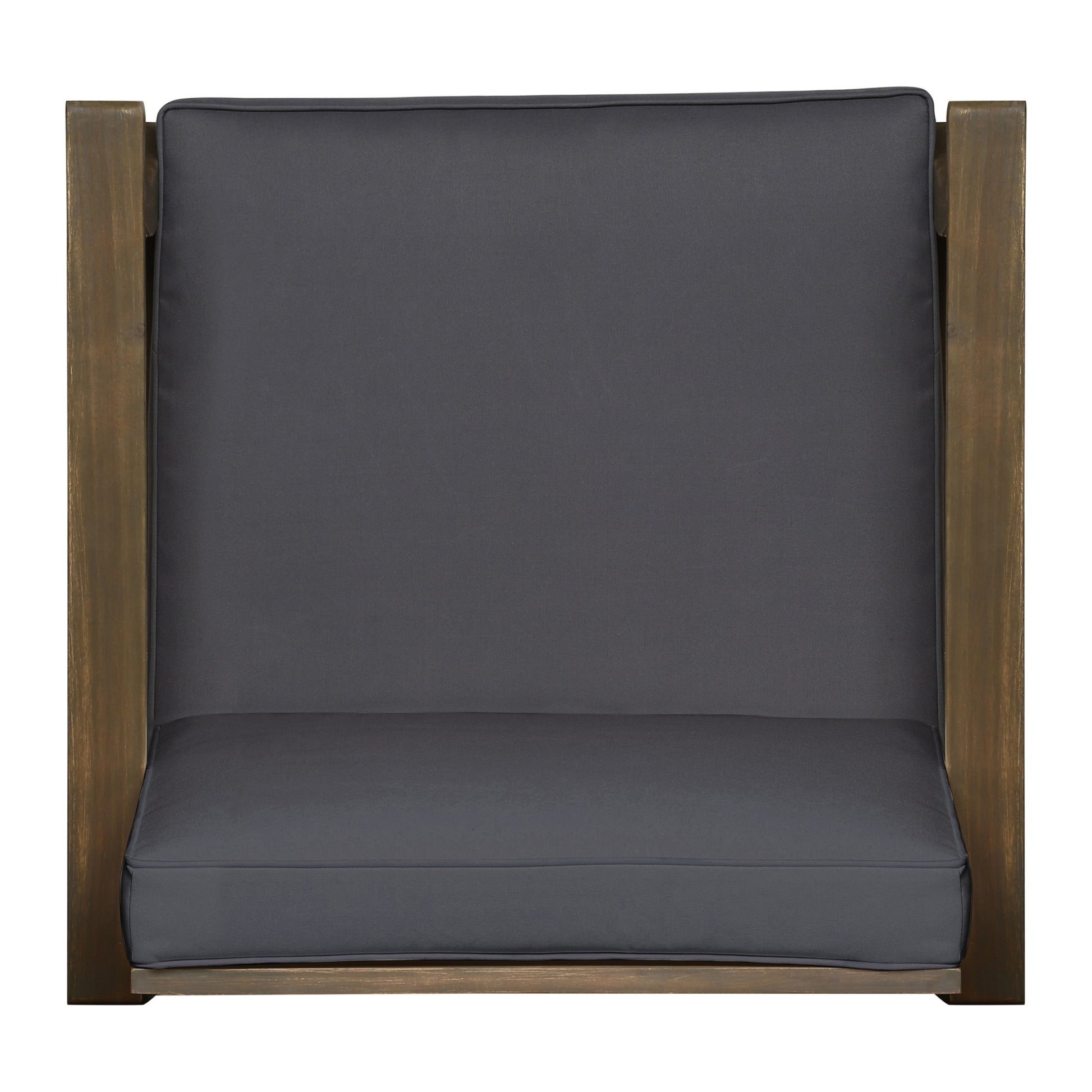 Perla Club Chair, Dark Grey Dark Grey Acacia Wood