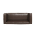 3 Seater Sofa Dark Brown Fabric 3 Seat