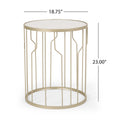End Table Champagne Iron