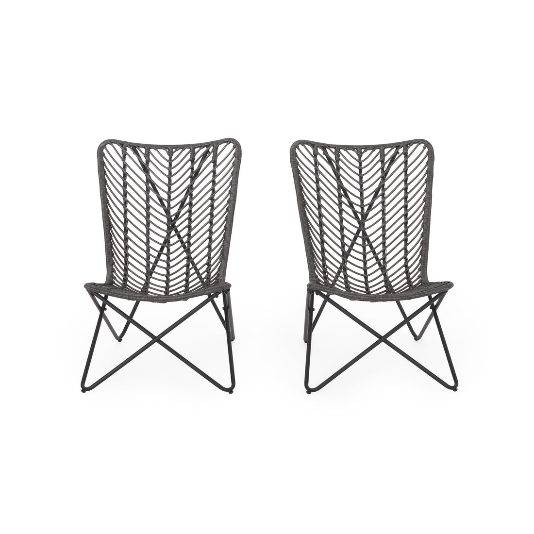 Gatlin Chair Gray Rattan