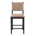 Oslo Counter Stool Set Of 2 Midnight Black Wood