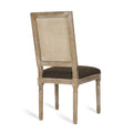 Dining Chair Brown Fabric