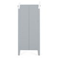 1 Drawer Storage Rack Gray Mdf