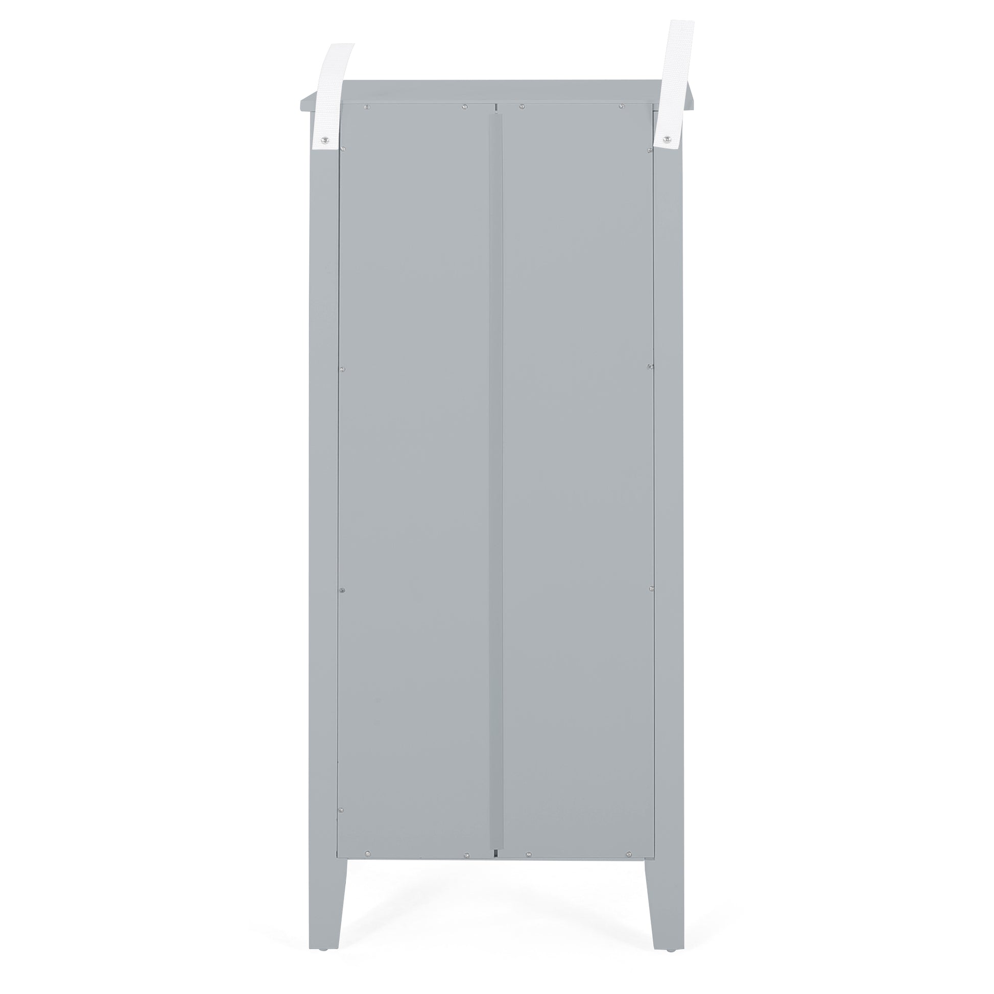 1 Drawer Storage Rack Gray Mdf