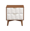 Ginny Nightstand Dark Brown Dark Brown Wood