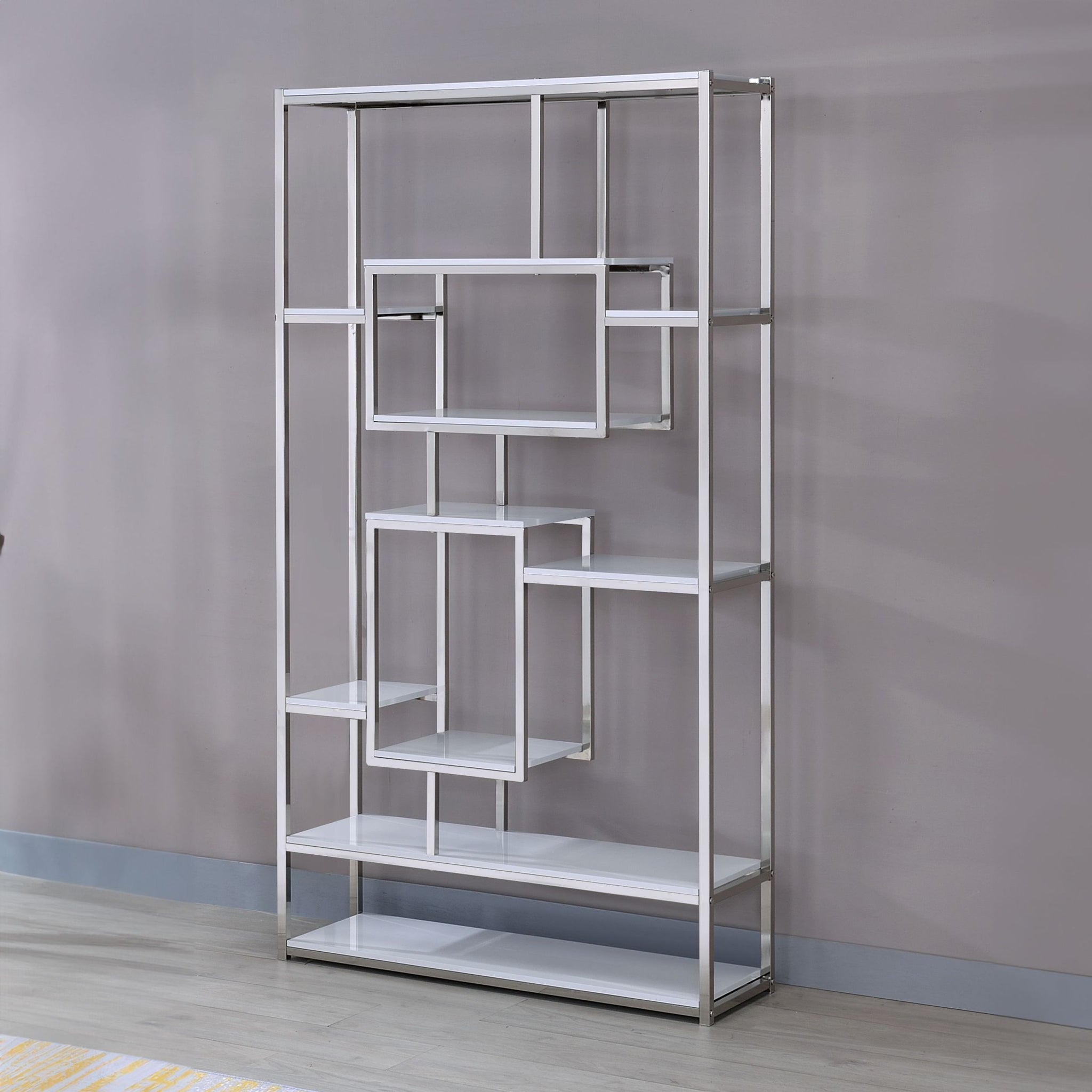 Alize Bookcase White White Iron