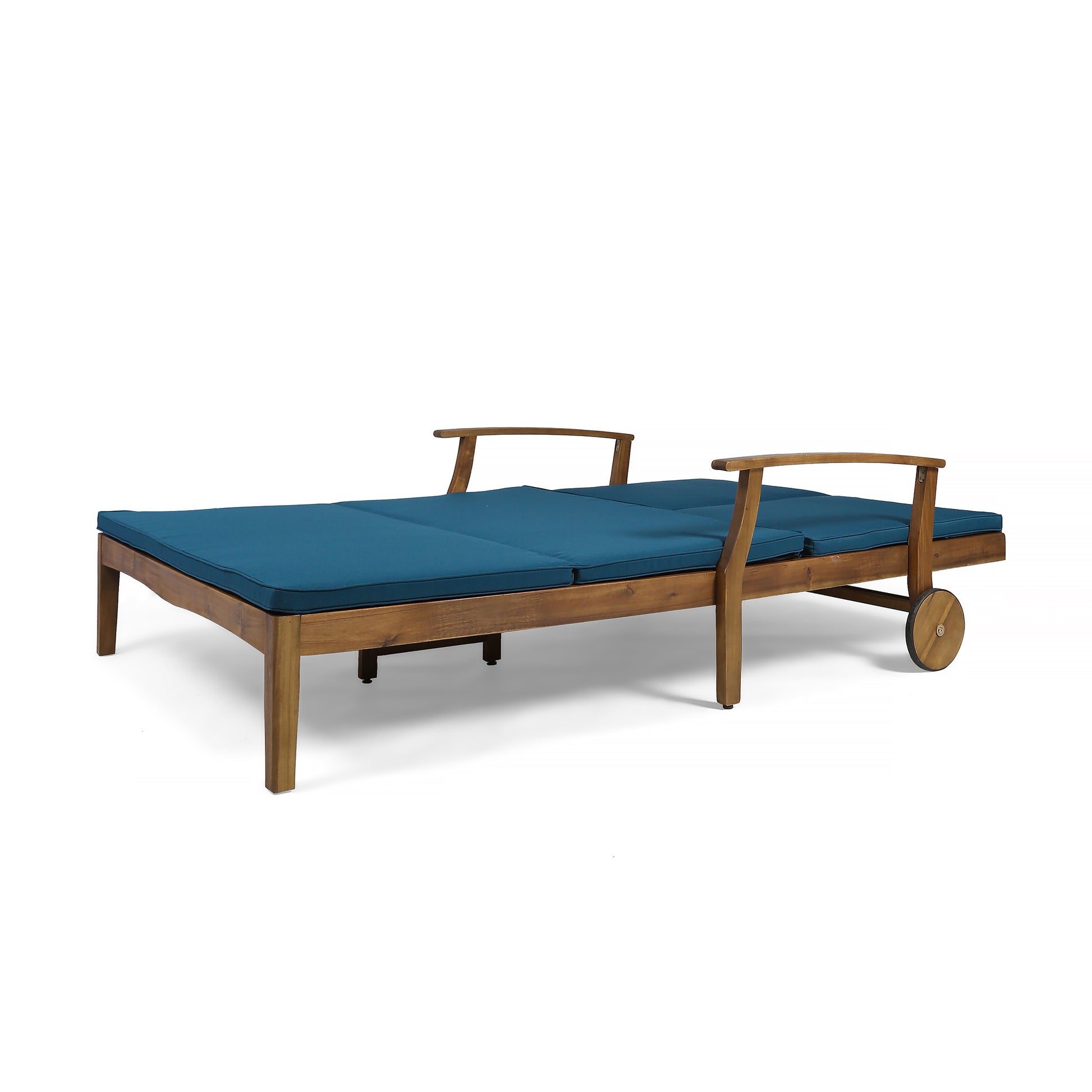 Perla Double Chaise Lounge Teak Acacia Wood