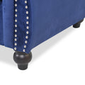 Sofa 3 Seater Blue Velvet