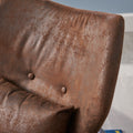 Club Chair Brown Microfiber