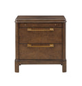 Milan Nightstand Dark Brown Dark Brown Wood