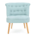 Bordeaux Tuft Chair Light Blue Fabric