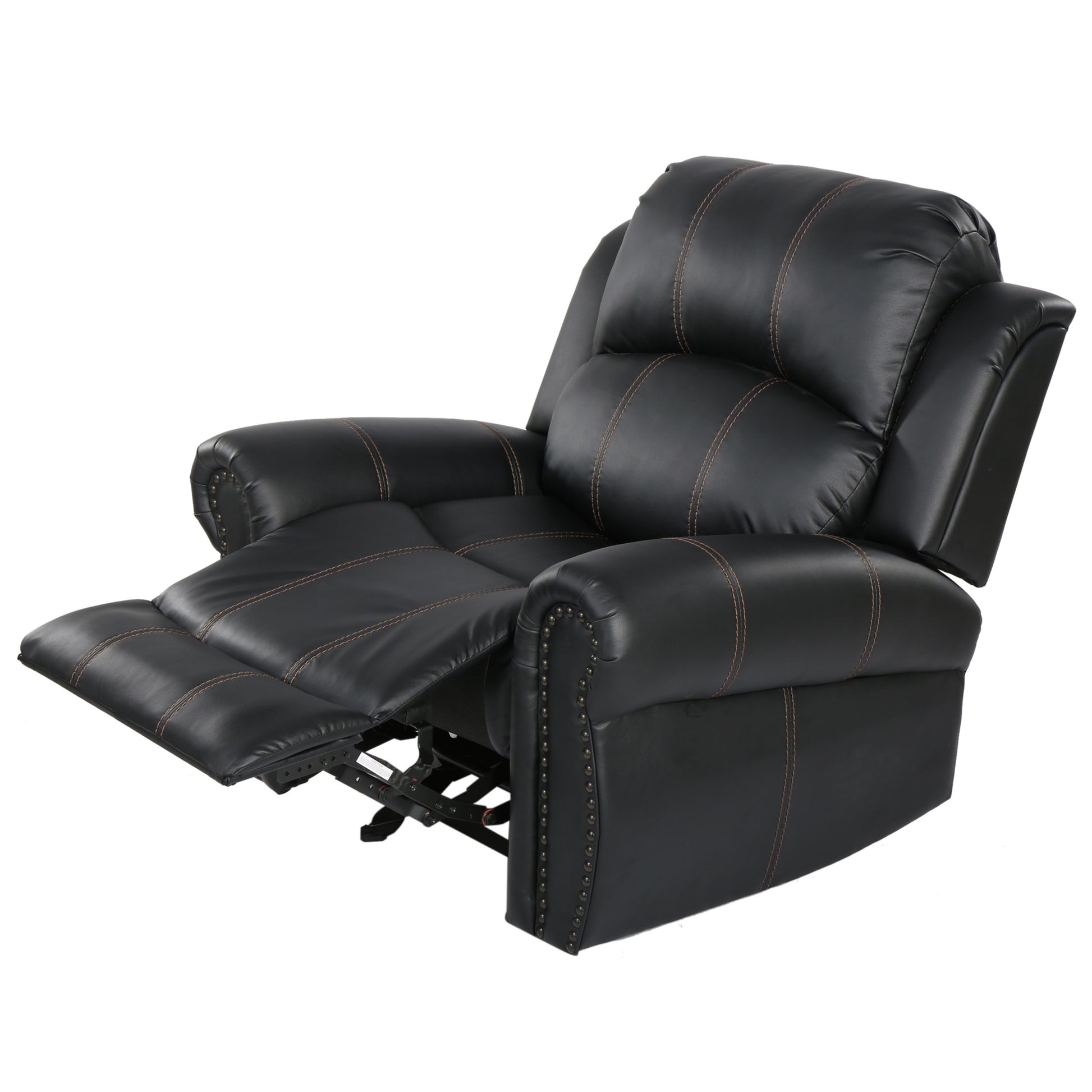 Gliding Recliner Black Pu