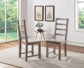 Auckland Side Chair Set Of 2 Brown Brown Wood