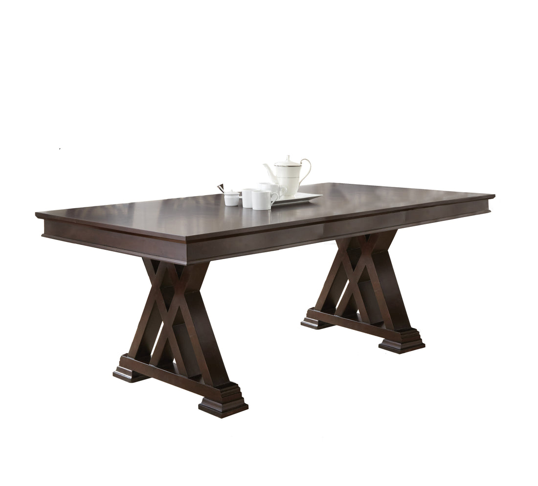 Adrian Dining Table Dark Brown Dark Brown Wood