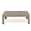 Outdoor Acacia Wood And Wicker Loveseat And Coffee Table Set With Cushions, Gray Mixed Gray Dark Gray Gray Acacia Wood