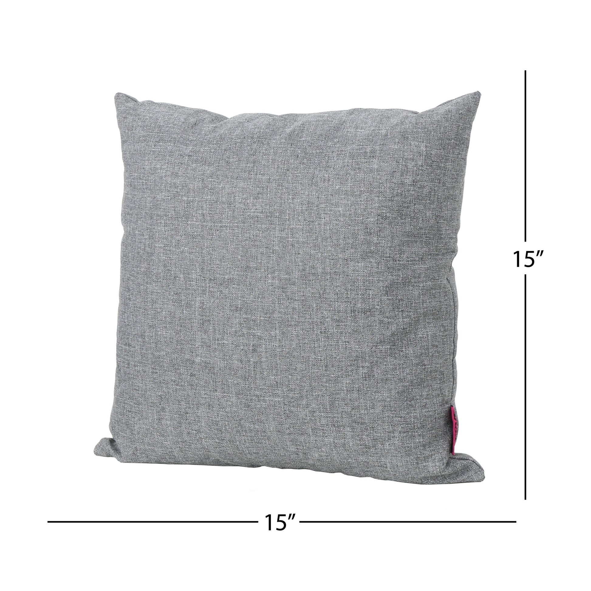 Coronado Square Pillow Grey Fabric