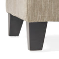 Glouster Storage Ottoman V2 Sand Fabric