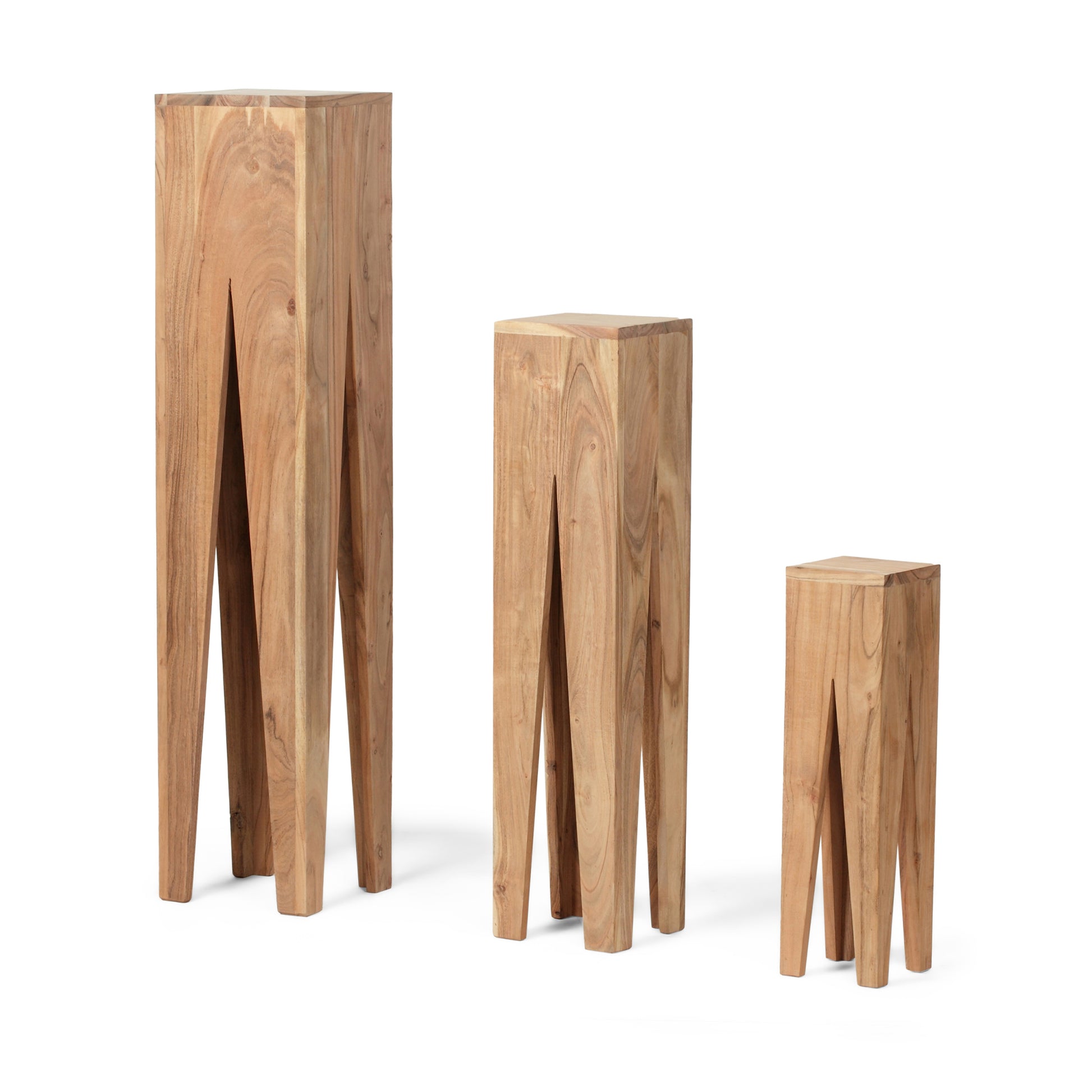 Nesting Tables Natural Wood