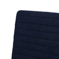 Fabric Wood Hand Manual Club Recliner Navy Blue Fabric