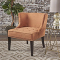 Occassional Chair Orange Fabric