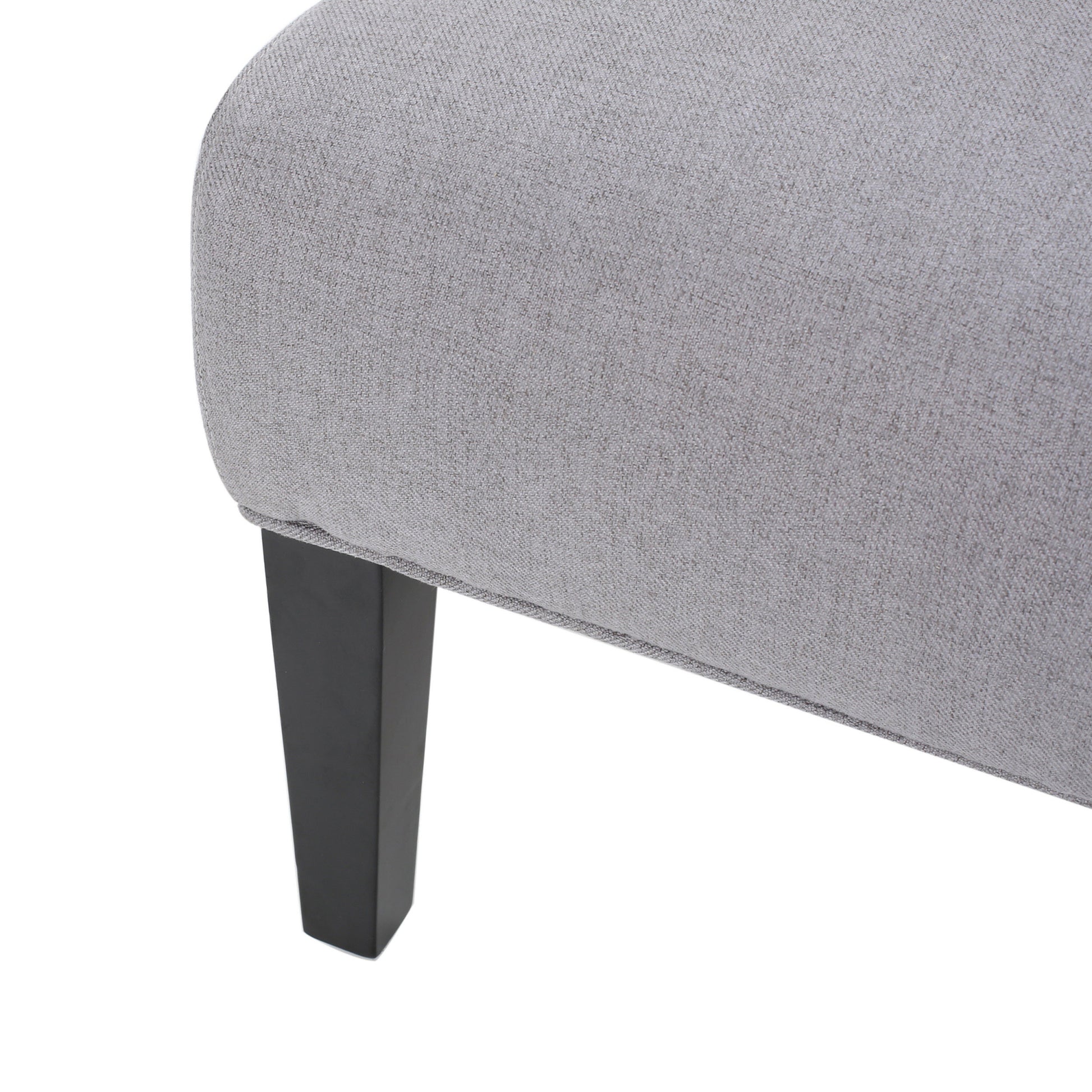 Accent Chair Light Grey Fabric