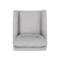 Glider Swivel Recliner Chair Light Grey Fabric