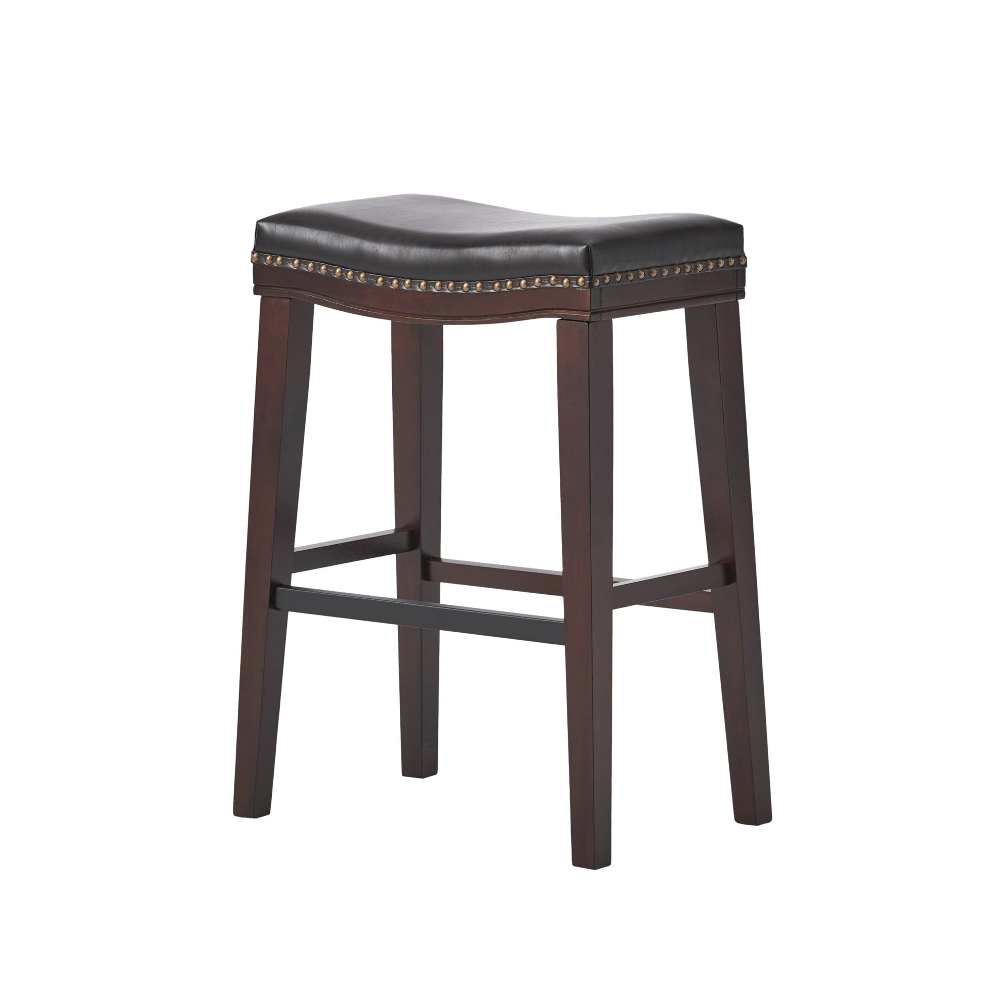 Saddle Stool Brown Leather