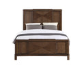 Milan Queen Bed Dark Brown Queen Dark Brown Wood