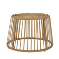 Elaine Chair & Side Table Light Brown Pe Rattan Iron Waterproof Fabric