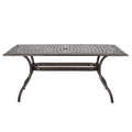 Phoenix Rectangle Table Bronze Aluminium